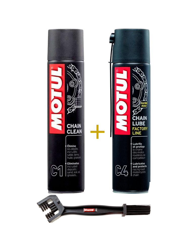 Pack MOTUL limpiar y engrasar cadena