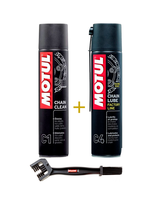 Pack MOTUL limpiar y engrasar cadena