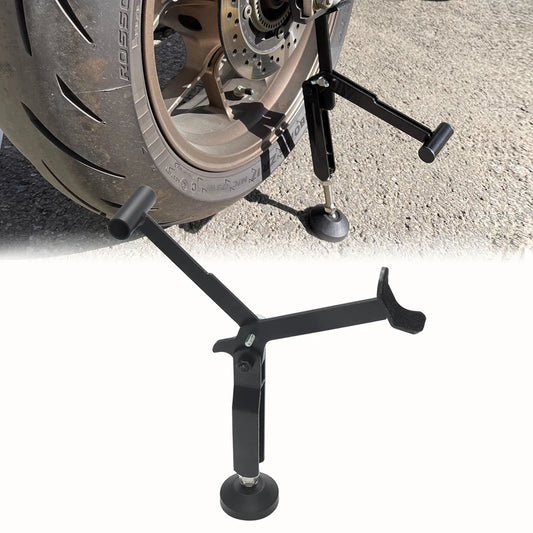 Caballete lateral para mantenimiento de cadena